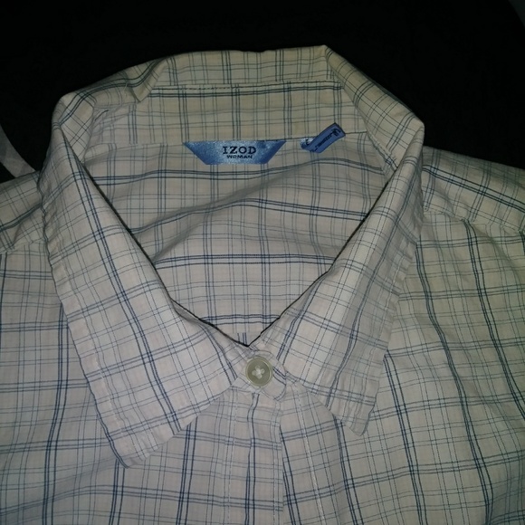 Izod button down blouse - Picture 2 of 3
